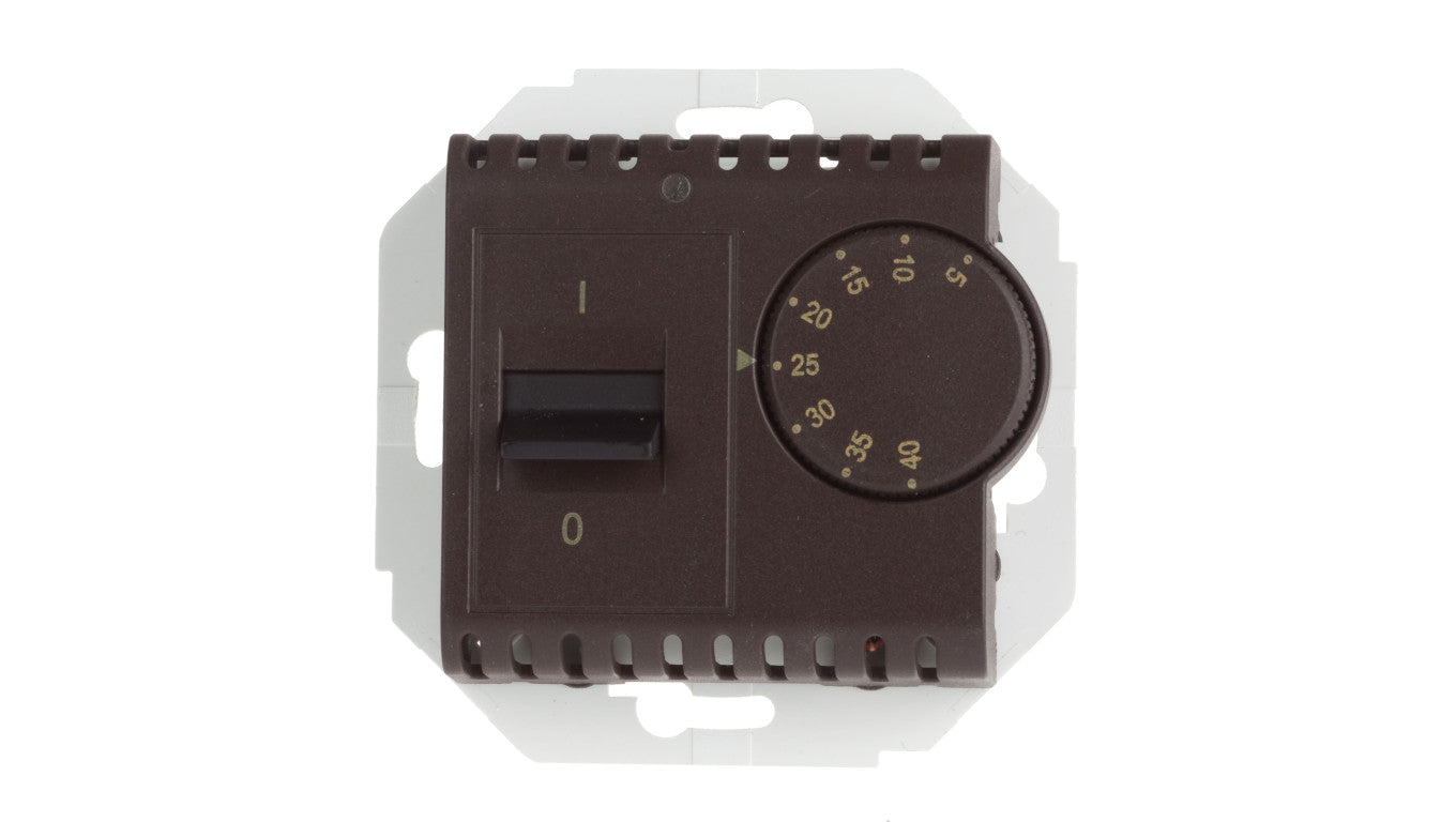 Simon 54 Regulator temperatury z czujnikiem wewnętrznym brąz mat DRT10W.02/46