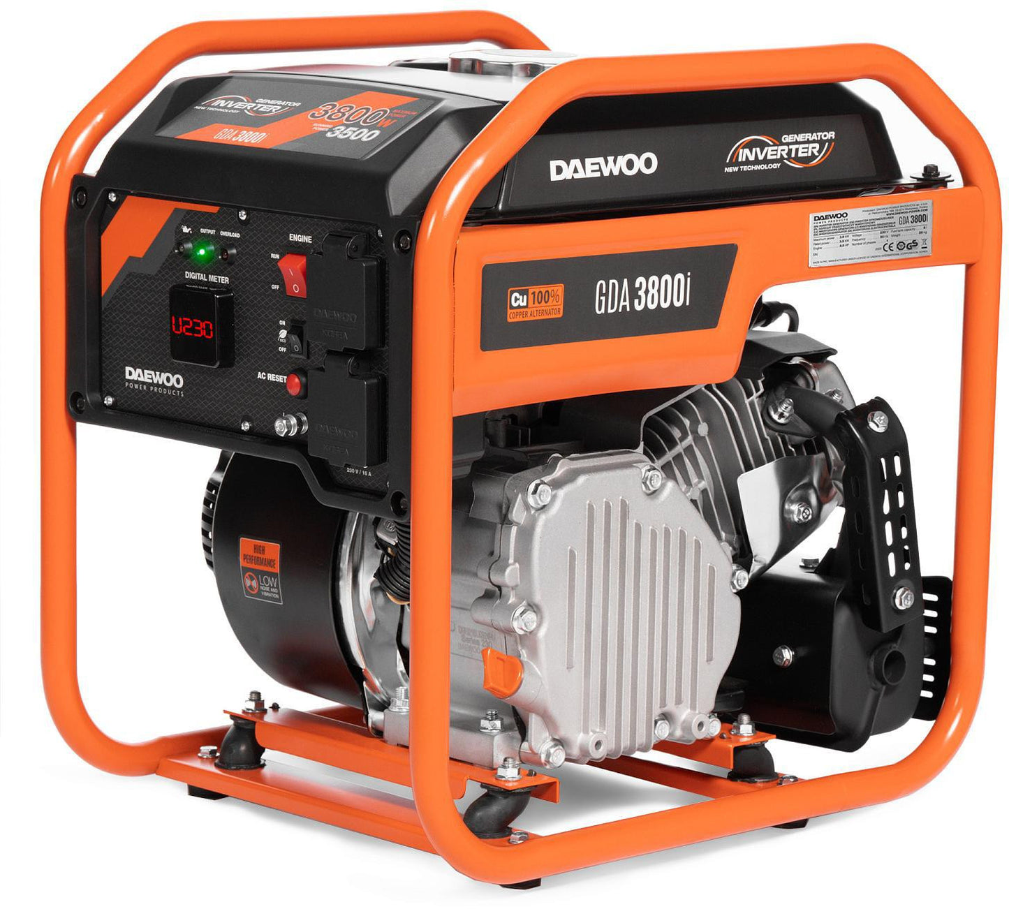 AGREGAT PRĄDOTWÓRCZY INWERTOROWY DAEWOO GDA 3800i 3.8kW