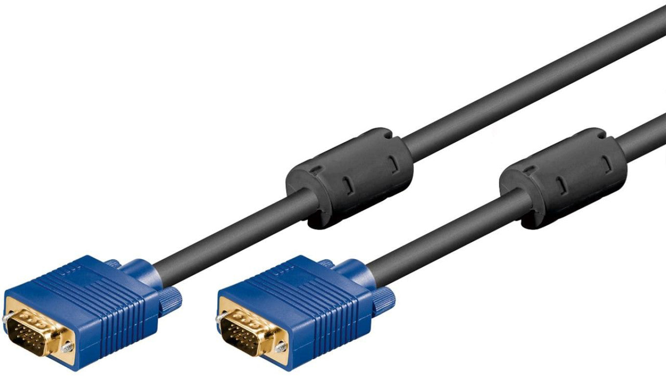 Kabel do monitora Full HD SVGA, pozłacany - Długość kabla 1.8 m