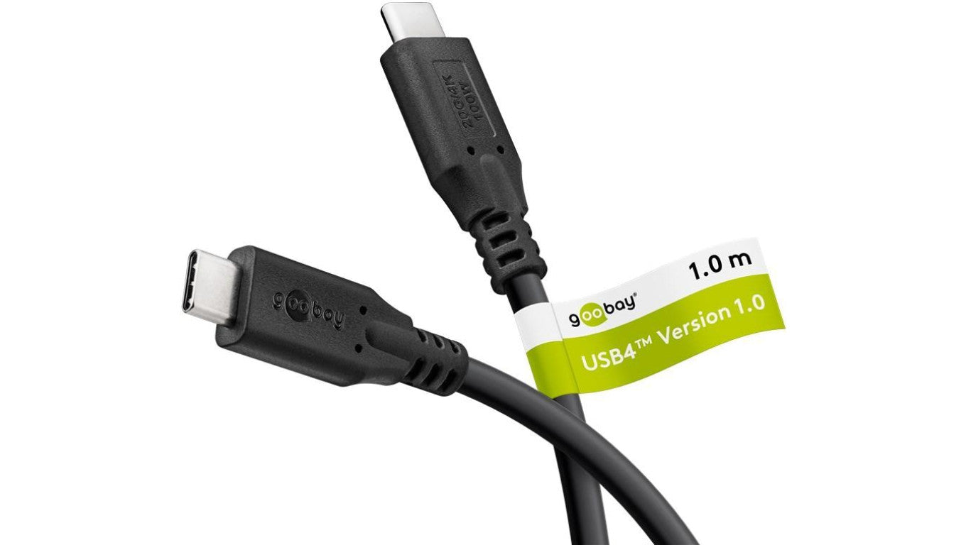 Kabel USB-C™, USB4™, 100 W, 20 Gbit/s, Power Delivery, m