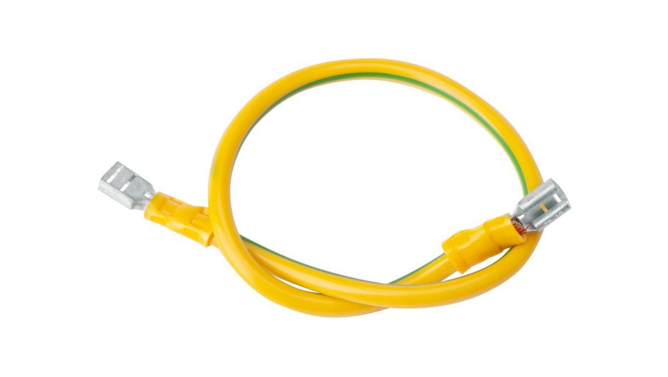 Kabel uziemiający gotowy zestaw z nakrętkami LGY 4 mm2 0,25m (EK-33)