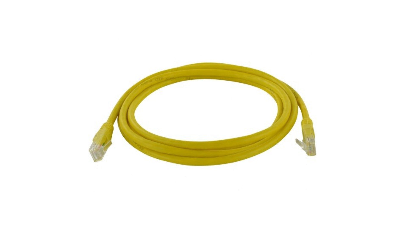 Patchcord UTP kat.6 kabel sieciowy LAN 2x RJ45 linka żółty 10m