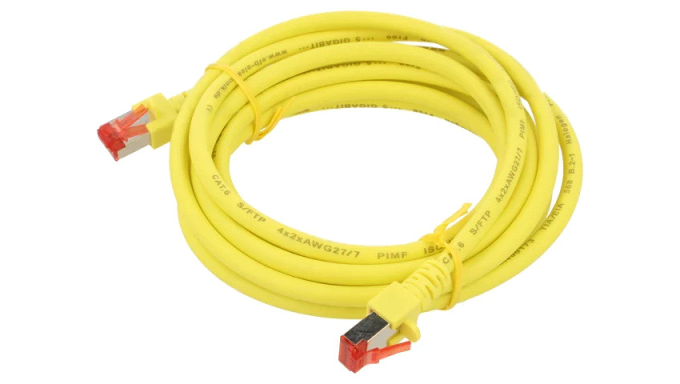 HELUKAT-803018 Patch cord S/FTP 6 linka Cu LSZH żółty 3m 27AWG