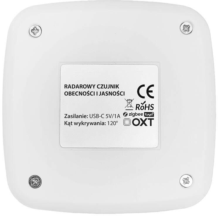OXT Czujnik radar obecności jasności USB WiFi TUYA T155