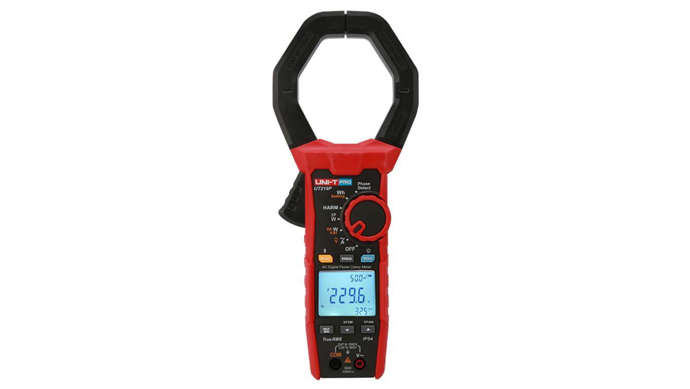 Miernik cęgowy mocy PRO UNI-T True RMS 600A AC/DC 1000V NCV temp. LPF Inrush filtr VFD LoZ częstotliwość UT-219P
