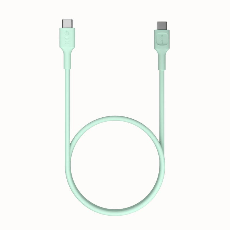 KABEL USB-C / USB-C Greencell PowerFlex 120cm PD 100W zielony silikonowy