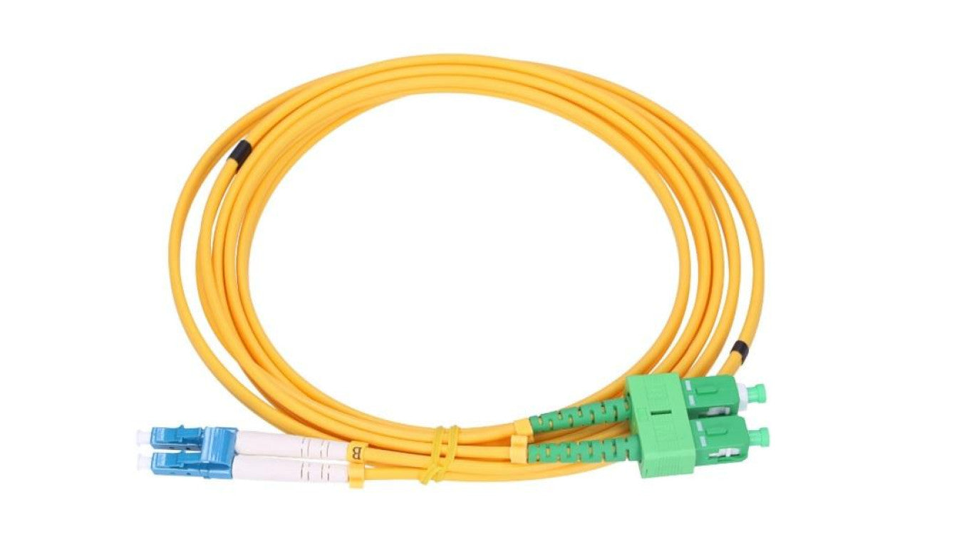Patchcord Jednomodowy, Duplex, G657A, 3mm, 2m Extralink SC/APC-LC/UPC