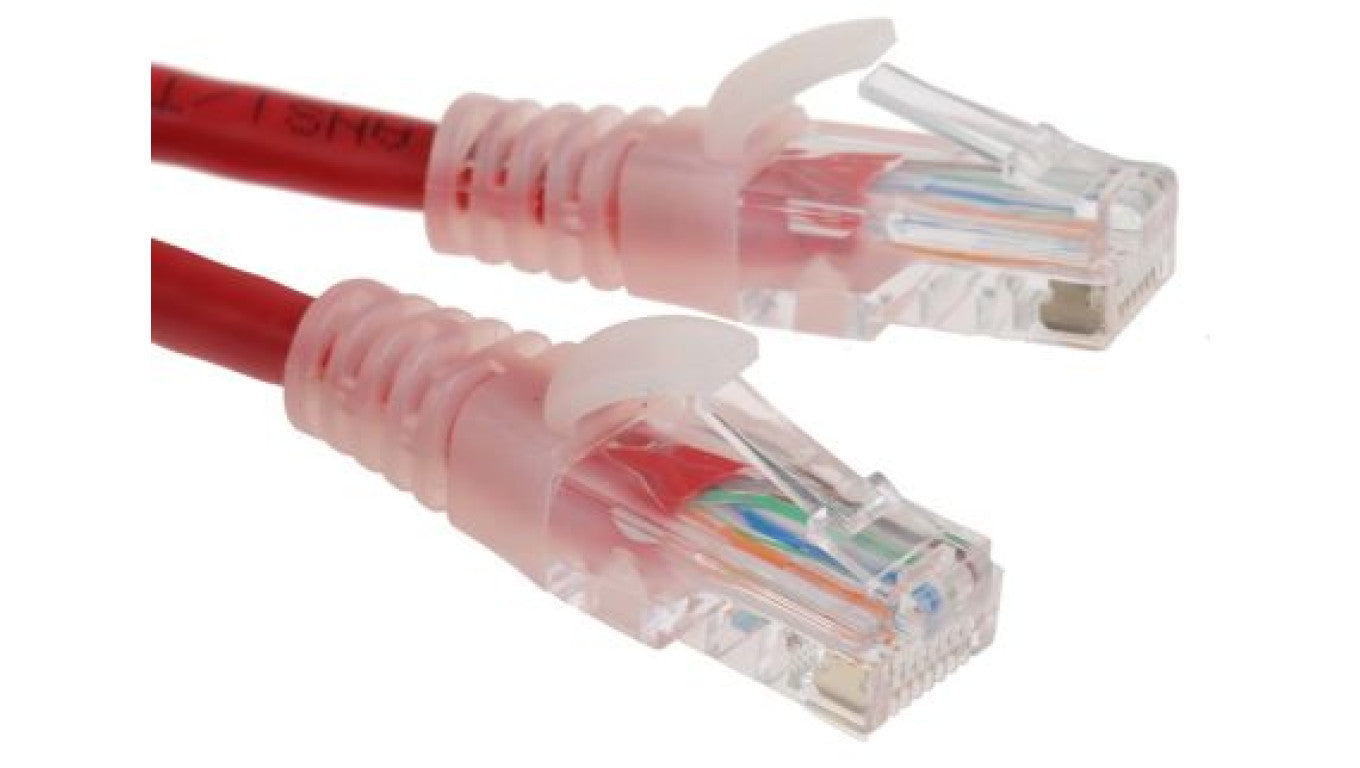 Kabel kat. 5e U/UTP Czerwony 1m