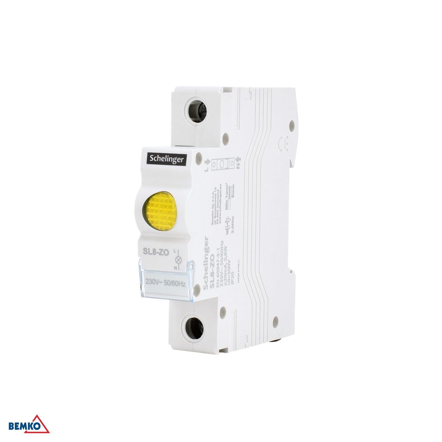 Lampka sygnalizacyjna LED SL8 żółta SCHELINGER