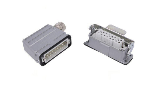 Złącze HDC męskie + żeńskie 14A 250V -PIN 16 16+PE z dławnicą C14610E0169214