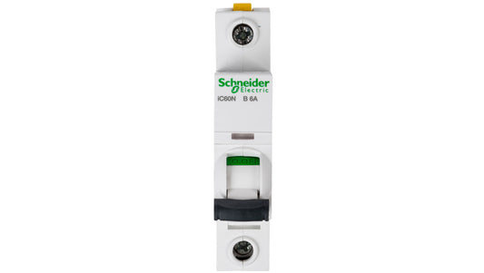 Wyłącznik nadprądowy 1P B 6A 6kA AC iC60N-B6 Acti9 A9F03106