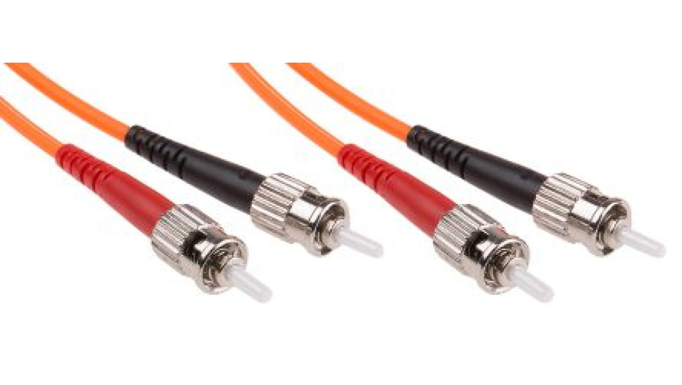Kabel światłowodowy, średnica: 50/125μm, OM2 Wielomodowy, Pomarańczowy, ST / ST