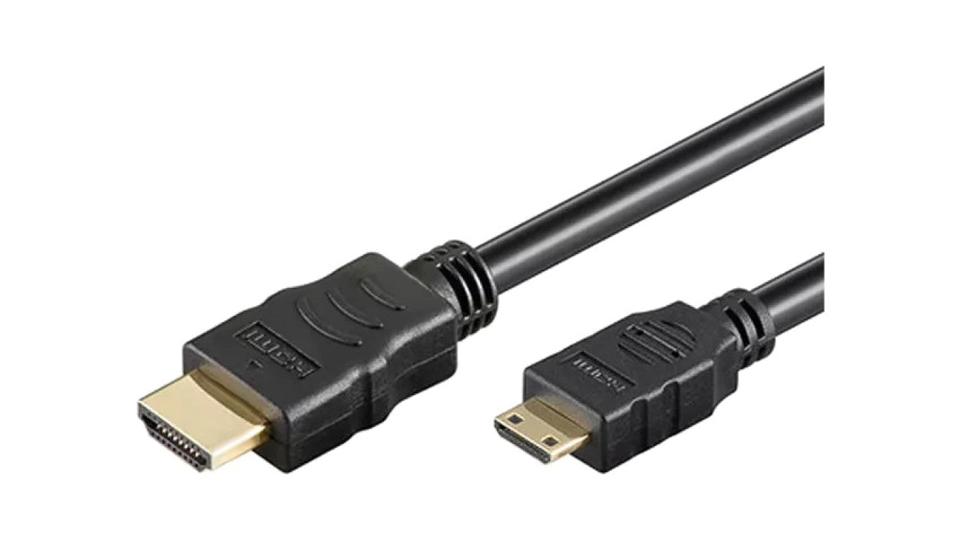 Kabel HDMI 1.4 HDMI wtyk,mini HDMI wtyk PVC Dł: 5m czarny 31934
