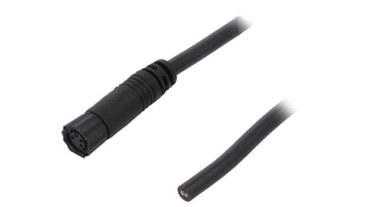 Złącze M8, żeńskie, PIN:4, wtyk, proste, 30V 8P-04AFFM-SL7A02