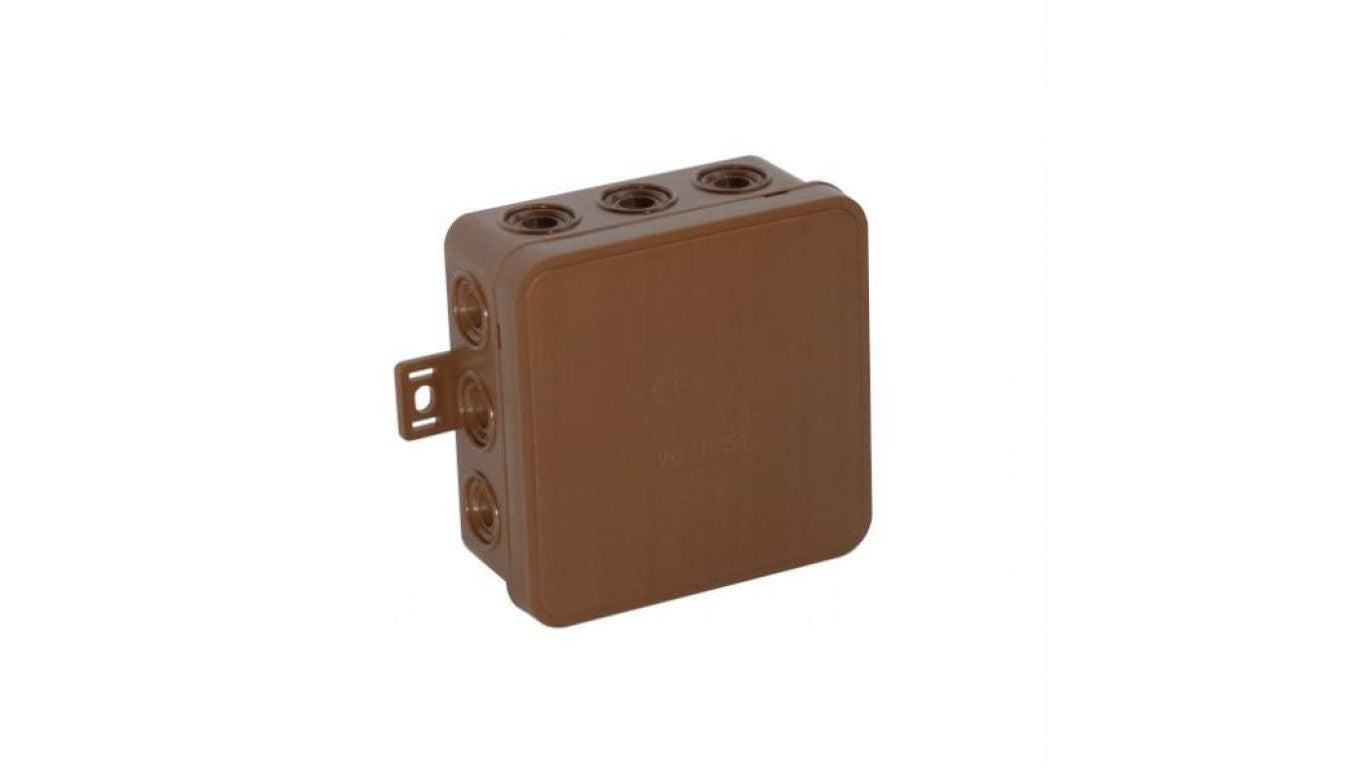 Puszka hermetyczna N/T IP54 85x85x39mm brązowa