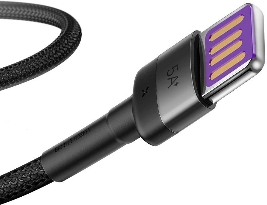 KABEL USB-A / USB-C Baseus Cafule CATKLF-PG1 100cm SuperCharge 40W 5A QC 3.0 W OPLOCIE