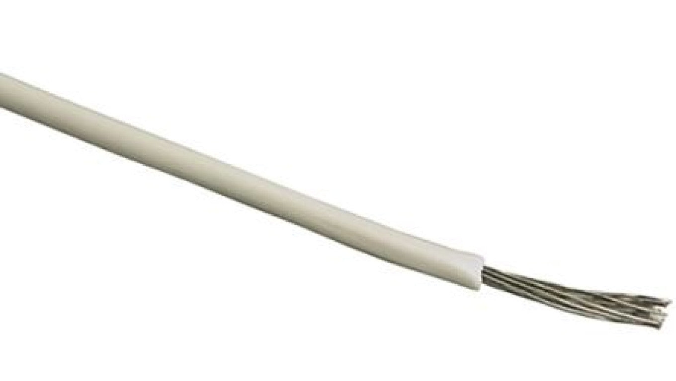 Kabel trzynormowy PCW, dł. 100m 4 mm², 41 A, 1 kV, -15 → +105 C Biały Pojedynczy rdzeń, RS PRO