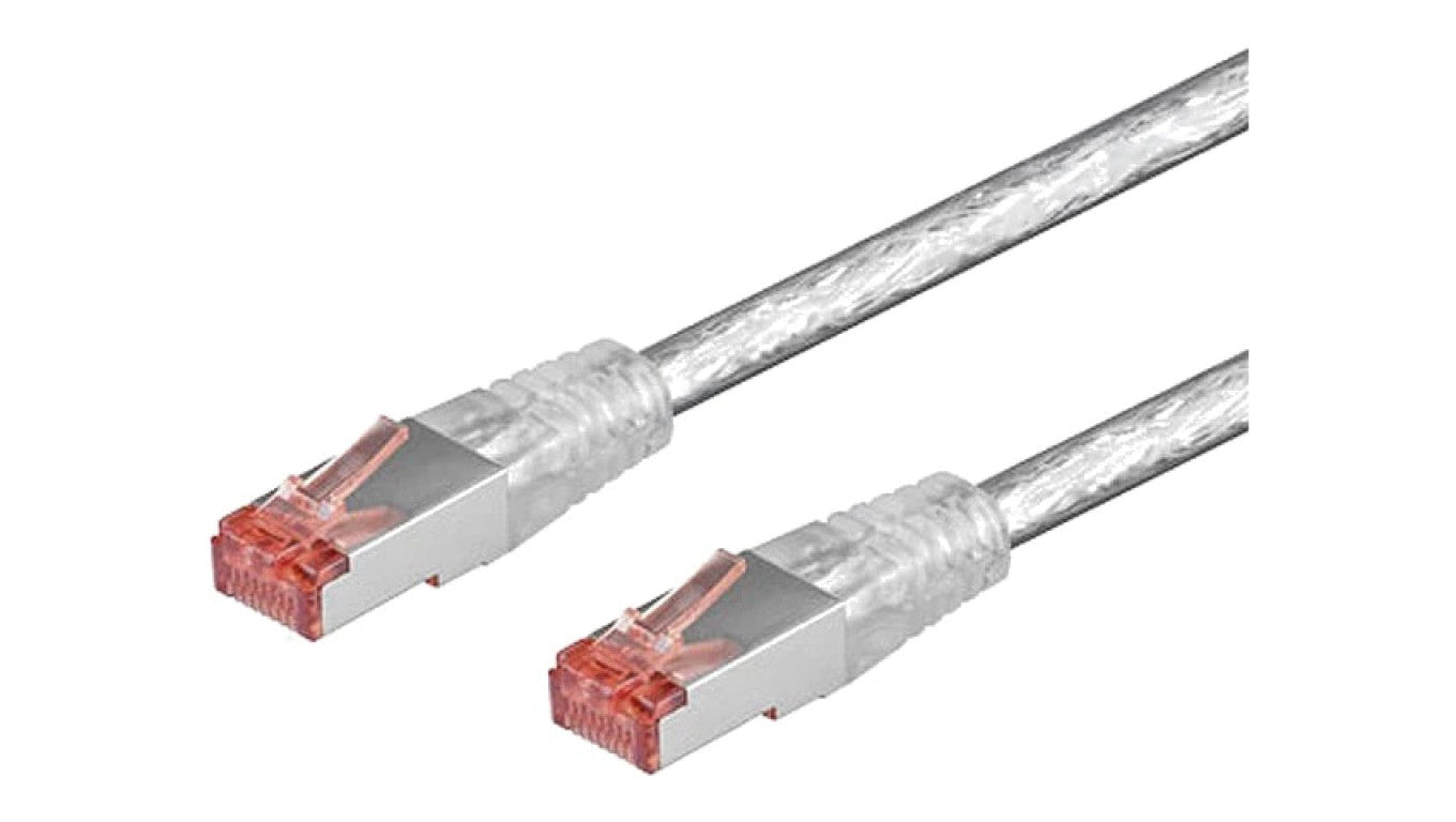 Patch cord S/FTP 6 linka Cu LSZH przezroczysty 5m 28AWG 93567