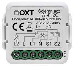 Moduł OXT mini ściemniacz 2 obwody WiFi TUYA T226