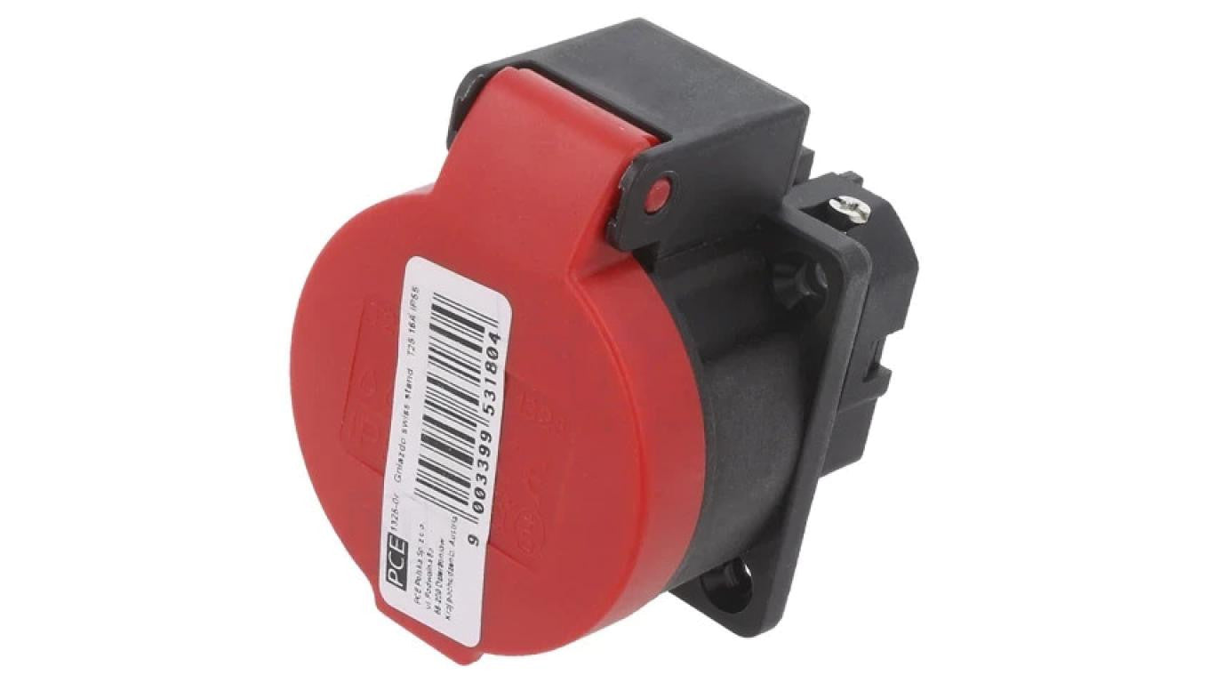 Złącze zasilające AC gniazdo 2P+PE 250VAC 16A -PIN 3 IP55 1325-0R