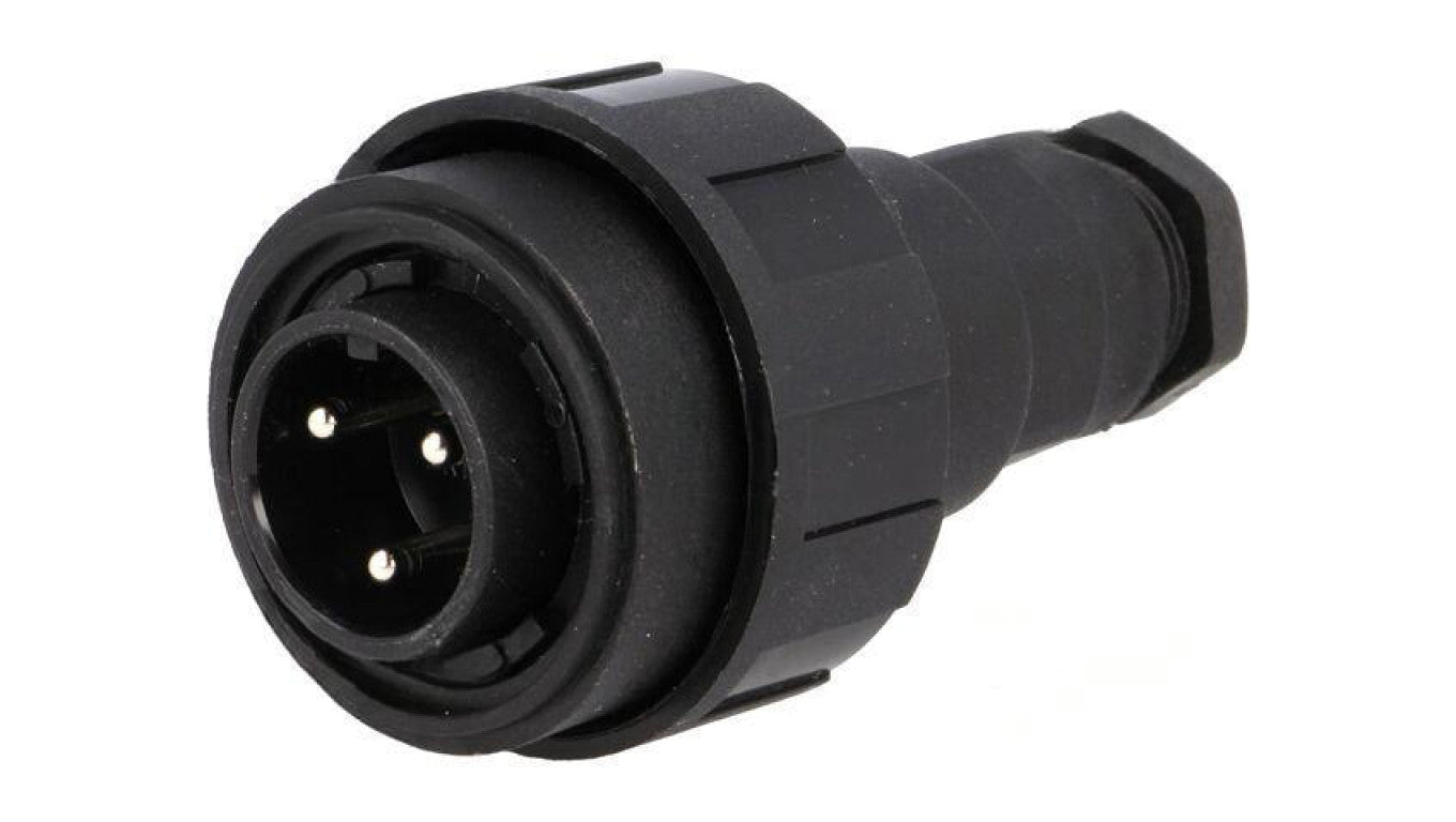 Złącze okrągłe wtyk męskie PIN: 3 12A 250V IP68 UL94V-0 6÷8mm PX0731/P