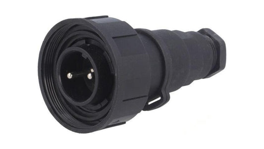 Złącze okrągłe wtyk męskie PIN: 2 12A 250V IP68 UL94V-0 6÷8mm PX0736/P