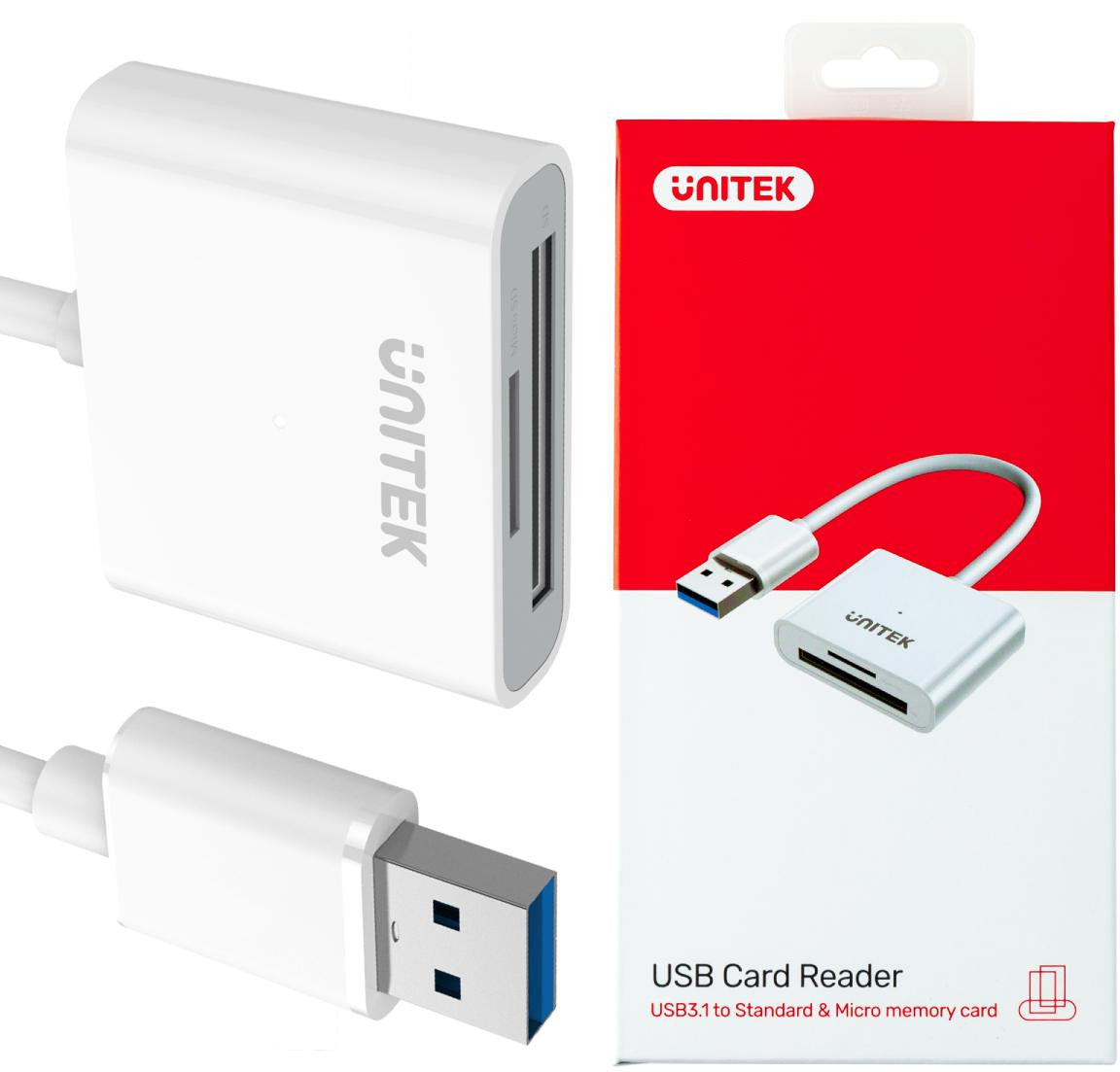Unitek Y-9321 czytnik kart microSD