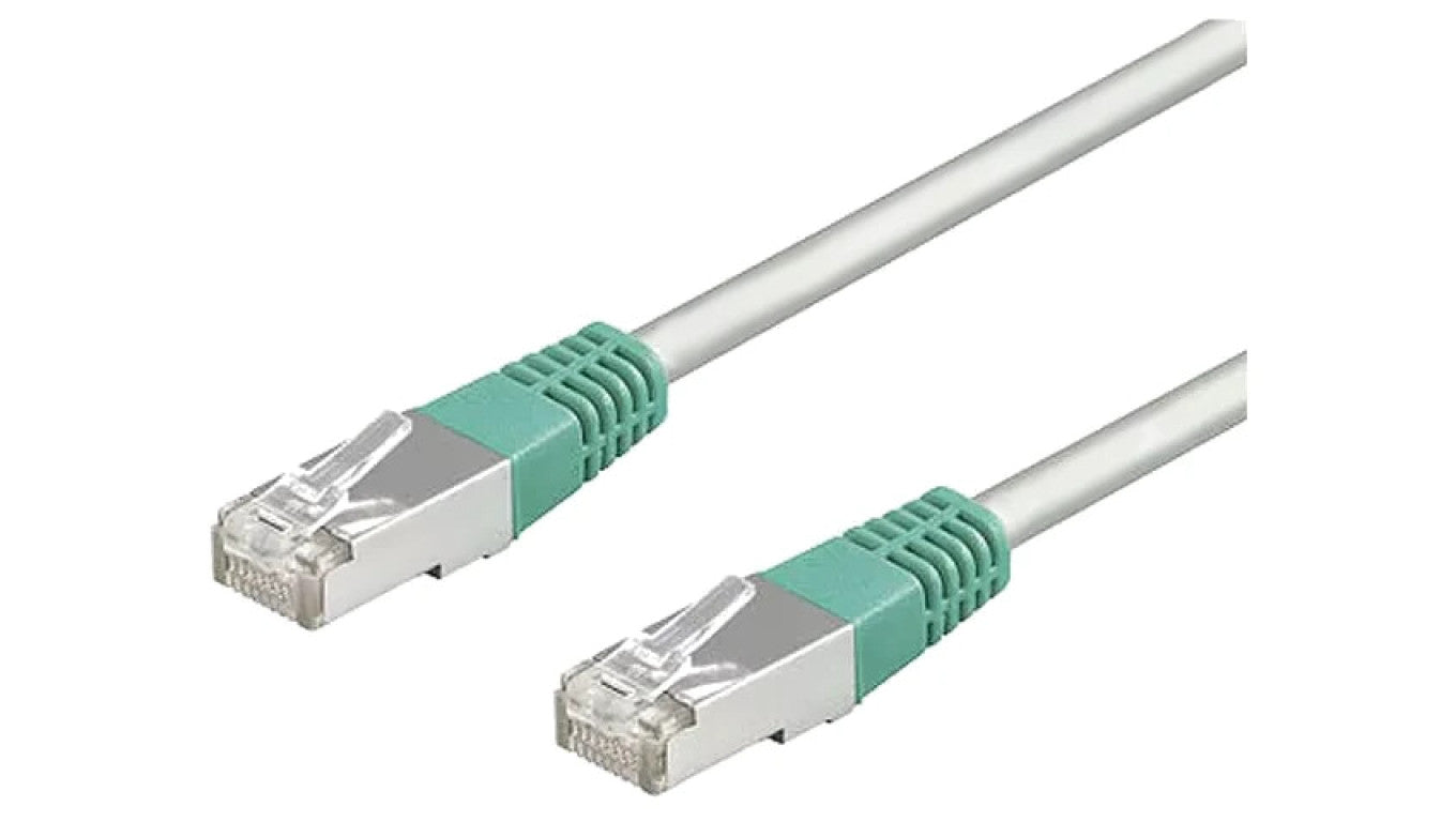 Patch cord F/UTP 5e linka CCA PVC szary 10m 26AWG 50190