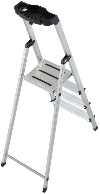 Drabina aluminiowa jednostronna Krause SAFETY 1x4 z półką 126320