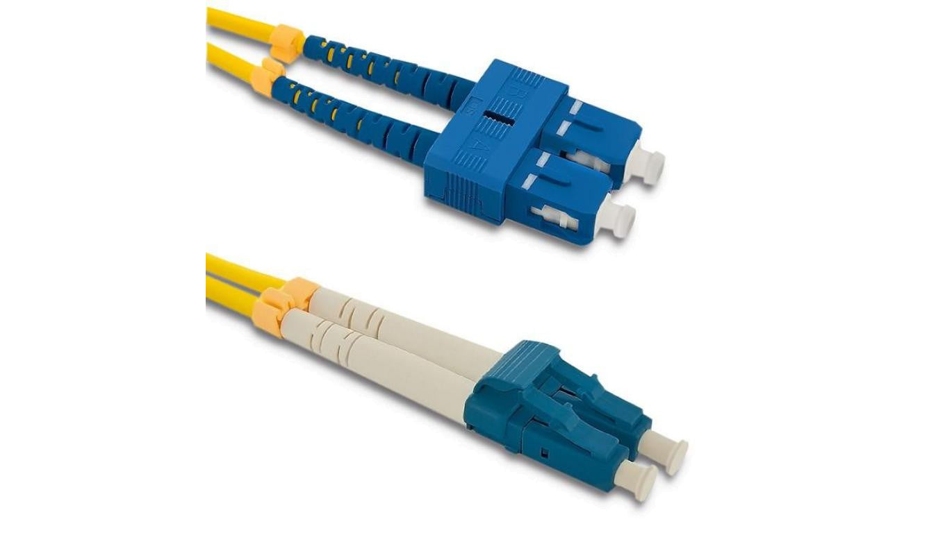 Qoltec Patchcord światłowodowy SC/UPC - LC/UPC Singlemode 9/125 G652D Duplex 1m
