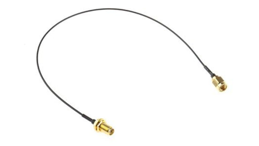 Kabel koncentryczny, RF, Czarny Wtyk SMA Gniazdo SMA 300mm, RS PRO Z zakończeniem