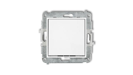 ICON Mechanizm łącznika zwiernego, jednobiegunowego (jeden klawisz bez piktogramu) biały mat 25IWP-4.1