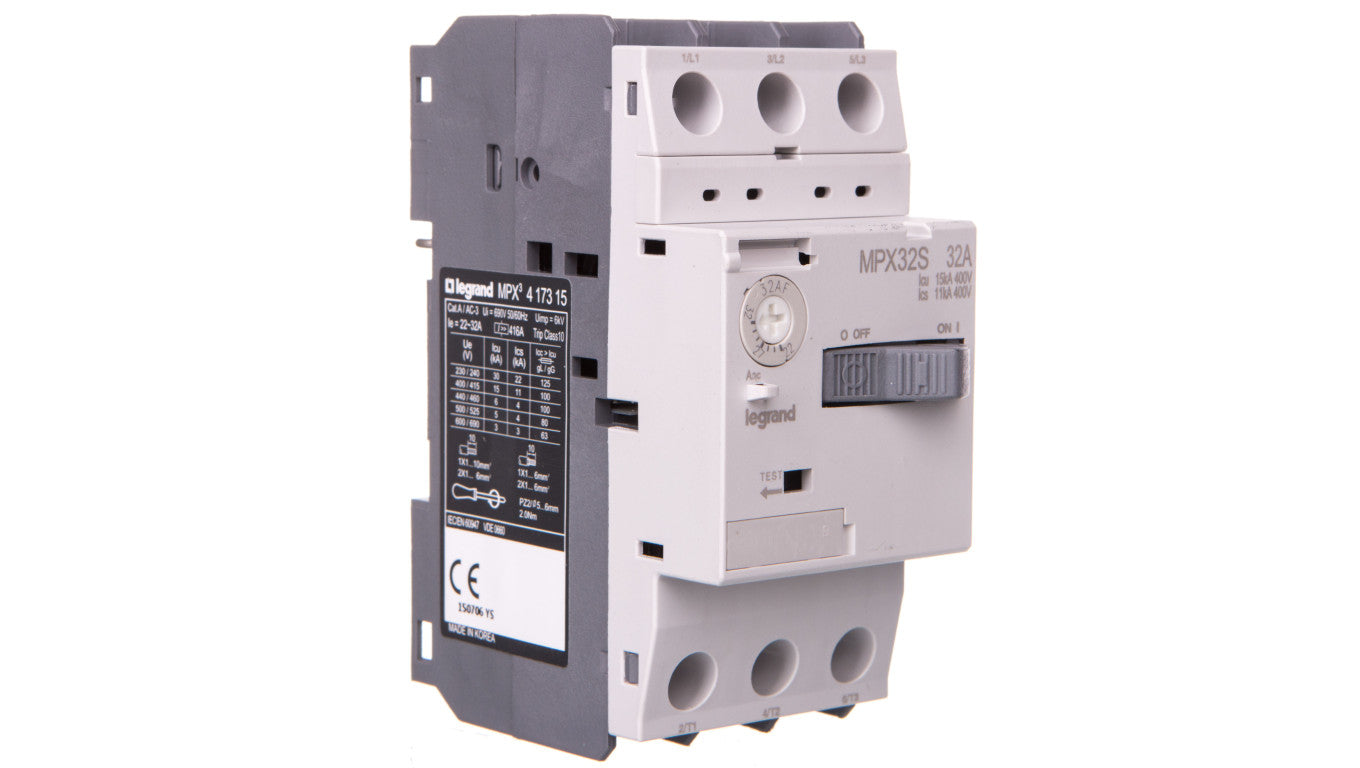 Wyłącznik silnikowy 3P 15kW 22-32A MPX3 32S 417315