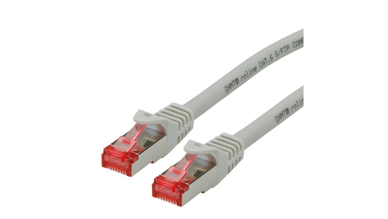 Kabel krosowy ROLINE Cat.6 S/FTP (PiMF), poziom komponentów, LSOH, szary, 10 m