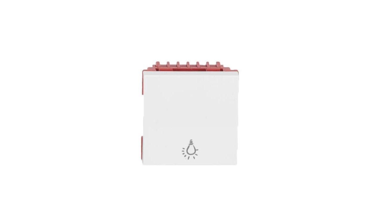 Łącznik przyciskowy 45x45 biały modułowy do koryta modularnego 4/M/888049050044