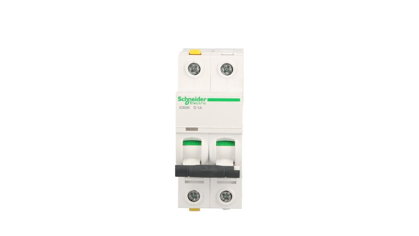 Wyłącznik nadprądowy 2P D 1A 6kA AC iC60N-D1-2 Acti9 A9F05201