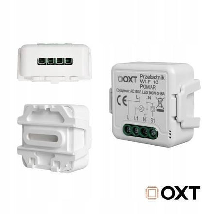 Moduł OXT przekaźnik 1 obwód pomiar 16A WIFI TUYA T220P