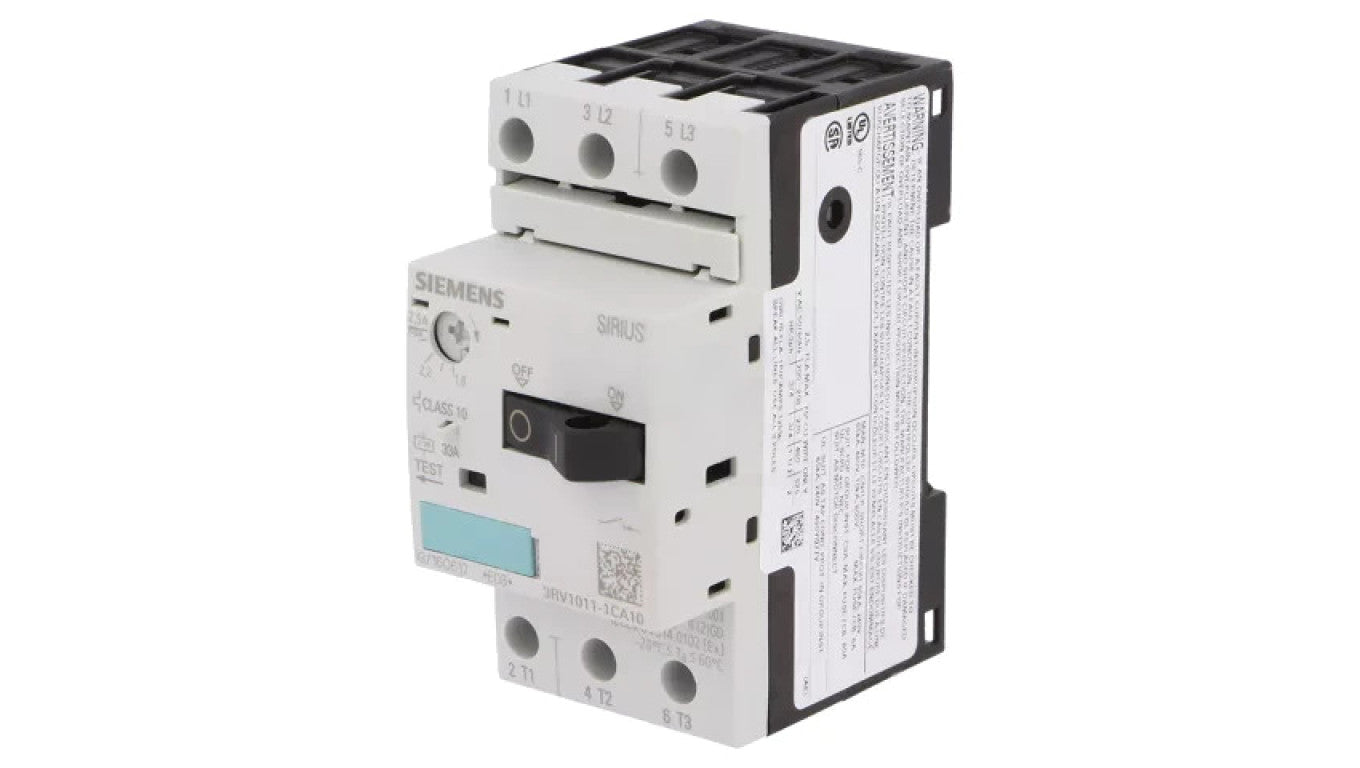 Wyłącznik silnikowy 0,75kW 220÷690VAC na szynę DIN 3RV1011-1CA10