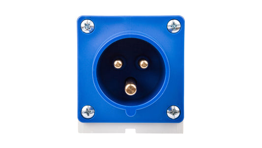 Wtyczka odbiornikowa 16A 3P 230V niebieska IP44 513-6