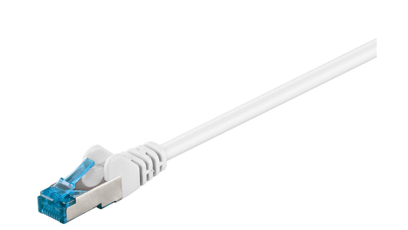 CAT 6AKabel łączący, S/FTP (PiMF), biały - Długość kabla 1 m