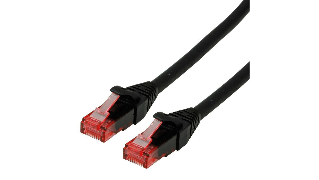 ROLINE Kabel krosowy Cat.6 UTP, Component Level, LSOH, czarny, 0,3 m