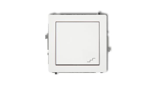 DECO Mechanizm łącznika schodowego, biały mat 25DWP-3