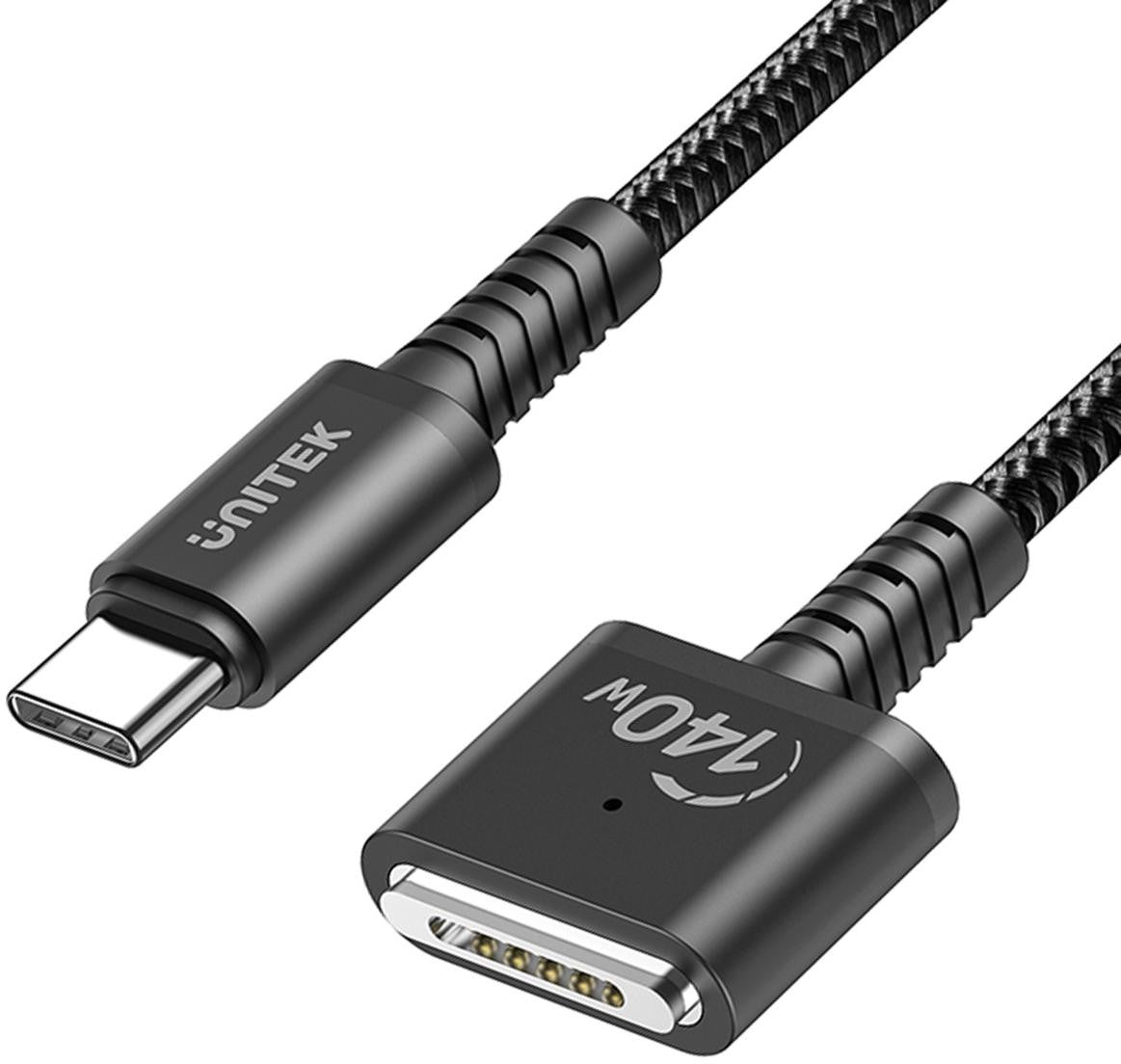 Unitek Kabel zasilający USB-C - MagSafe 3 140W 1 m