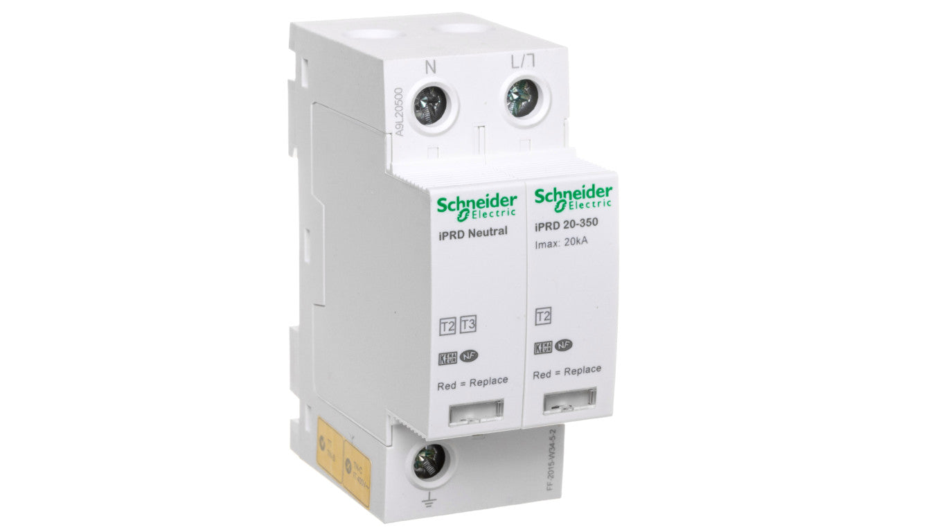 Ogranicznik przepięć Typ T2 1P+N 20kA 1,1kV 350V iPRD-20-20kA-350V-1PN A9L20500