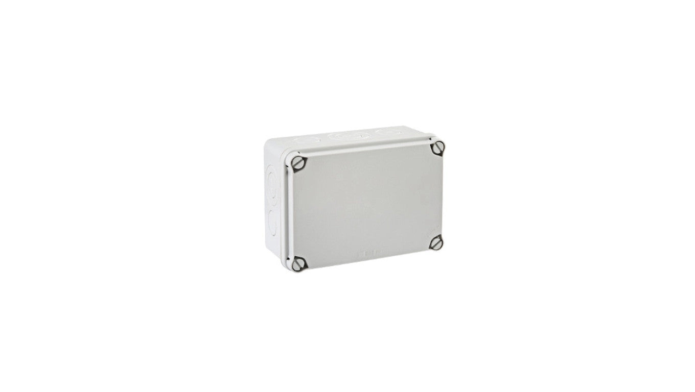 IP65-IP67 Puszka hermetyczna LIGHT 121x166x80 pokrywa pełna, z osłabieniami (6xM25, 4xM40)