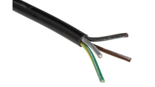 Sieciowy kabel zasilający 4 Core Polichlorek winylu PVC Sheath Czarny 8.3mm od , 500 V