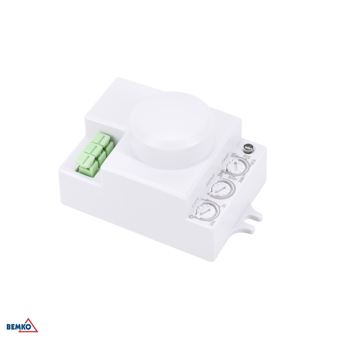 Czujnik Mikrofalowy 1200W 360* IP20 prostokątny biały mini