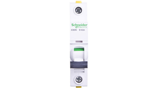 Wyłącznik nadprądowy 1P B 63A 6kA AC iC60N-B63 Acti9 A9F03163
