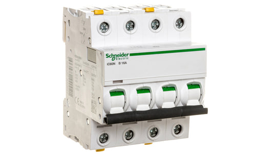 Wyłącznik nadprądowy 4P B 16A 6kA AC iC60N-B16-4 Acti9 A9F03416