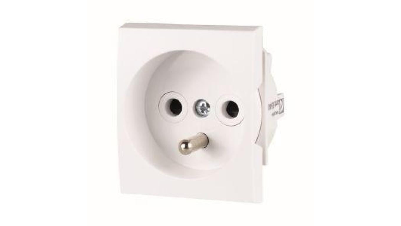 Gniazdo wtyczkowe 45x45mm z bolcem ECMEDIA-FR 001100163